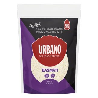 Arroz Basmati Culinária Indiana Tipo 1 Urbano Pacote 1Kg