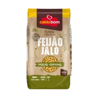 Foto do rótulo da embalagem do Feijão Jalo Caldo Bom 500g
