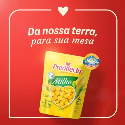 Banner do produto Milho Predilecta Sem Sal Sache 170g - Da nossa terra para sua mesa