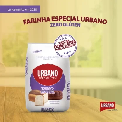 Banner do produto Farinha Especial Mix De Farinhas Sem Glúten Urbano 1kg