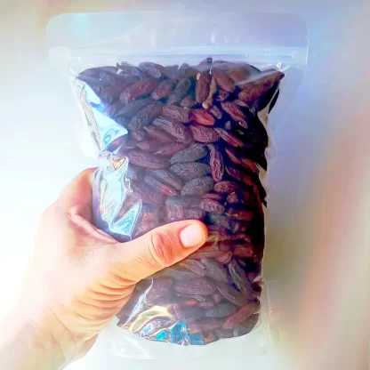 Pacote de Cumarú aberto visão interna